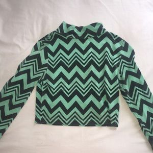 Zig zag crop top